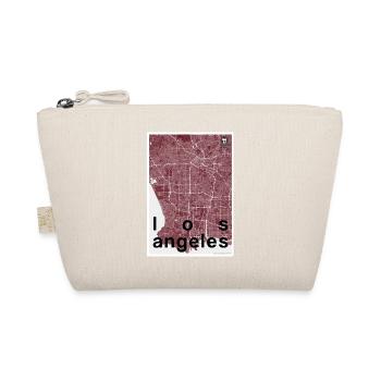 Los Angeles hipster city map red - Organic Pouch - nature - Front