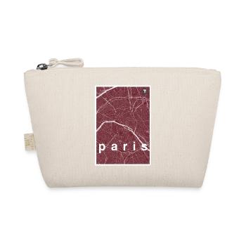 Paris hipster city map red - Organic Pouch - nature - Front