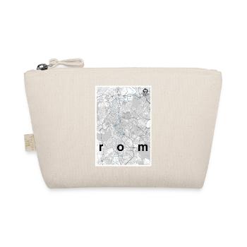 Rom Hipster Stadt Karte schwarz weiß - Bio-Täschchen - Natur - Vorne