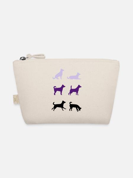 Sechs Hunde - Bio-Täschchen - Natur - Vorne