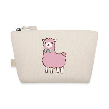 fluffy llama - Organic Pouch - nature - Front