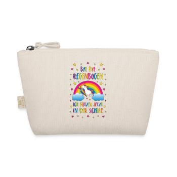 Enrollment Unicorn Bye Bye Rainbow School - Organic Pouch - nature - Front