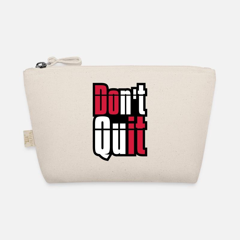 rahmen don t quit nicht aufgeben do it tue es text Bio-Täschchen