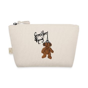 Greifer King, Teddy am Greifarm, Geschenkidee, - Bio-Täschchen - Natur - Vorne