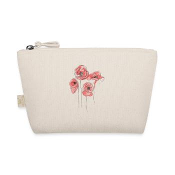 poppy flowers - Organic Pouch - nature - Front