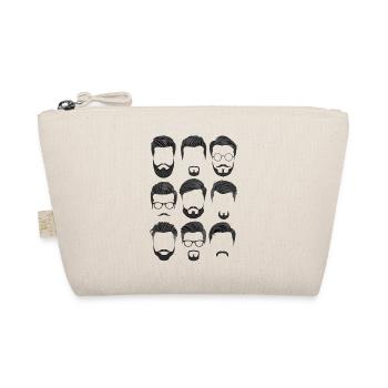 Beard and haircut pattern - Organic Pouch - nature - Front