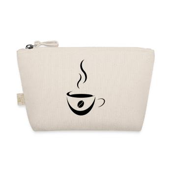 Kaffee Tasse mit Bohne - Bio-Täschchen - Natur - Vorne