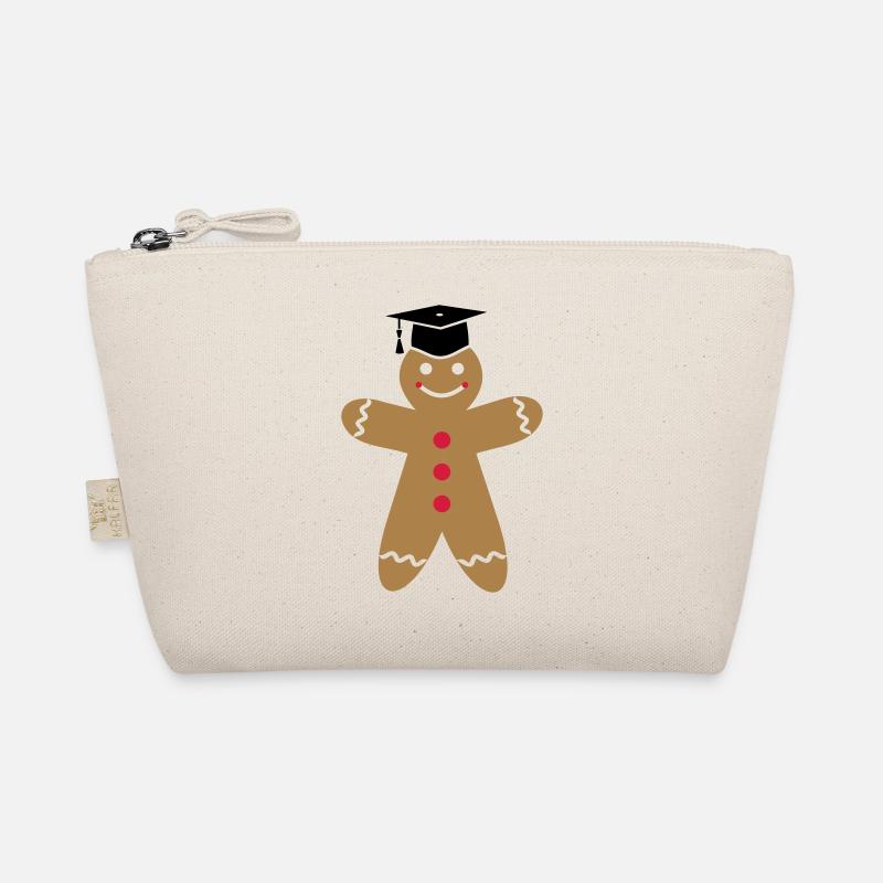 Doktorhut auf Lebkuchenmann Examen Doktorarbeit Bio-Täschchen