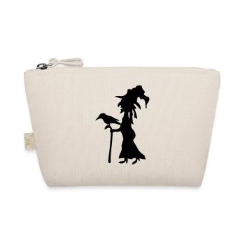 Abstrakte Hexen Silhouette - Bio-Täschchen - Natur - Vorne