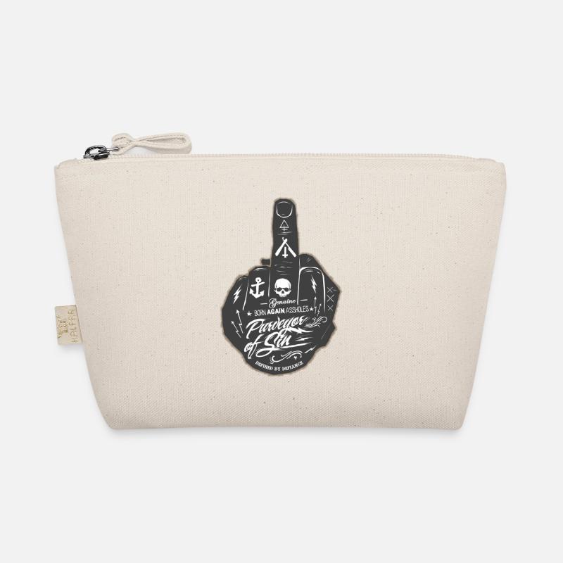 middle finger Organic Pouch