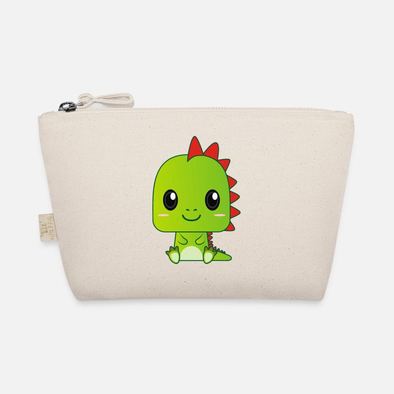 Dragon vert bébé mignon Trousse biologique