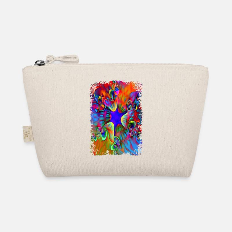 psychedelic flower power Organic Pouch