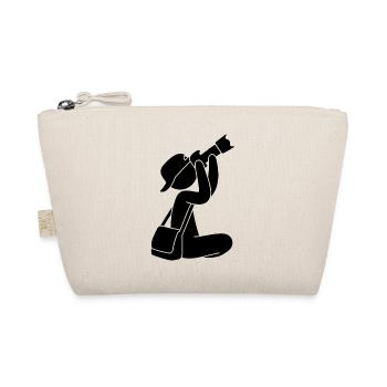 Photographer with camera - Organic Pouch - nature - Front