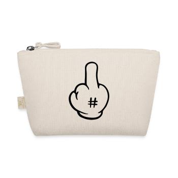 Fuck hand 1c - Organic Pouch - nature - Front