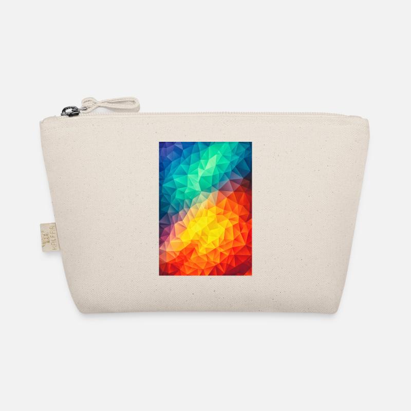 Abstract Colorful triangles geometry - Phone Case Organic Pouch