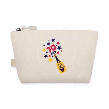 70 ans bouteille sourire anniversaire etoile - Trousse biologique - nature - Devant