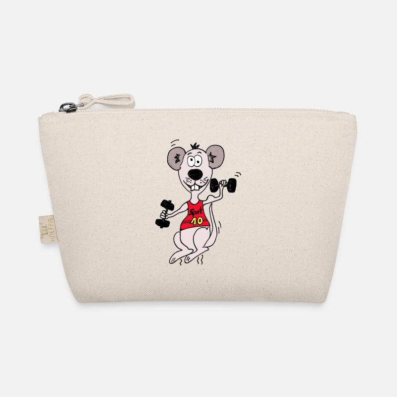 mouse and free weights Organic Pouch