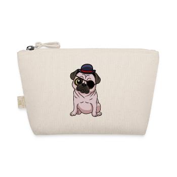 Fantasy Pug Dog Eye Patch Dogs Hat Child - Organic Pouch - nature - Front