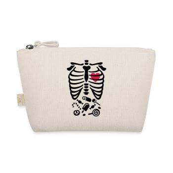 Scary Halloween X-Ray costume candy - Organic Pouch - nature - Front