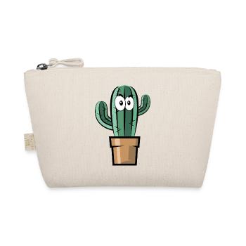 comic kaktus symbol geschenkidee comic fun cactus - Bio-Täschchen - Natur - Vorne