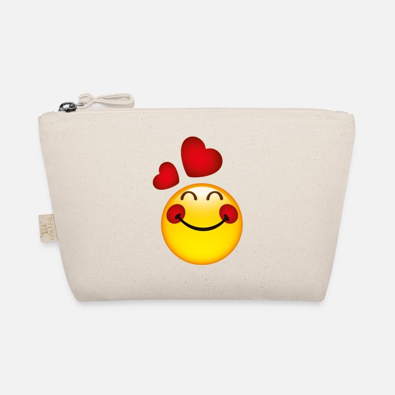Smiley in Love Bio-Täschchen