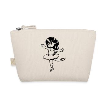 Ballerina child girl - Organic Pouch - nature - Front