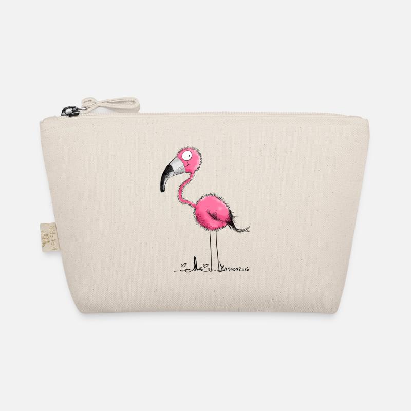 Der Flamingo - Bio-Täschchen - Natur