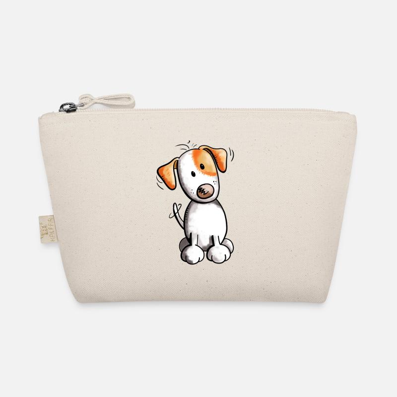 Fröhlicher Jack Russell - Bio-Täschchen - Natur