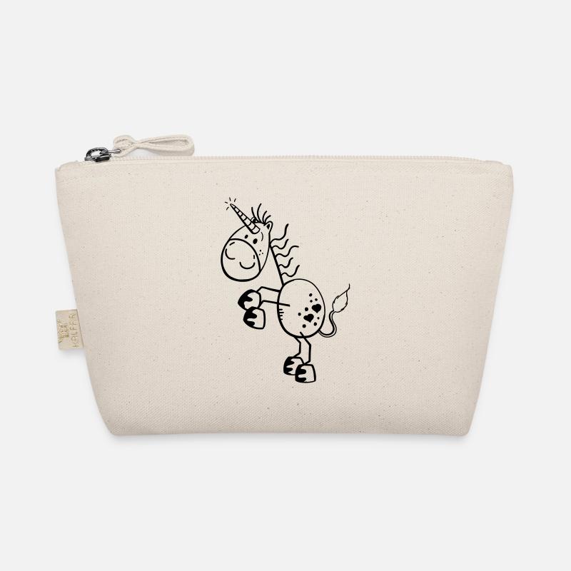 Lustiges Einhorn Comic Bio-Täschchen