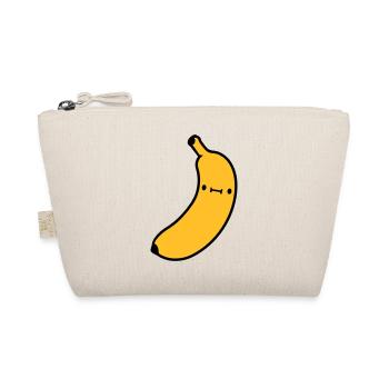 kleine suesse banane mit - Bio-Täschchen - Natur - Vorne