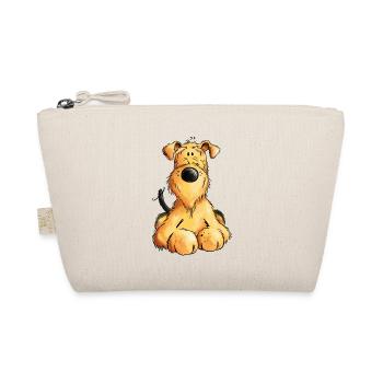 Pfiffiger Airedale Terrier - Welsh Terrier - Hund - Bio-Täschchen - Natur - Vorne