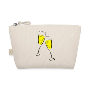 sekt design glas - Bio-Täschchen - Natur - Vorne