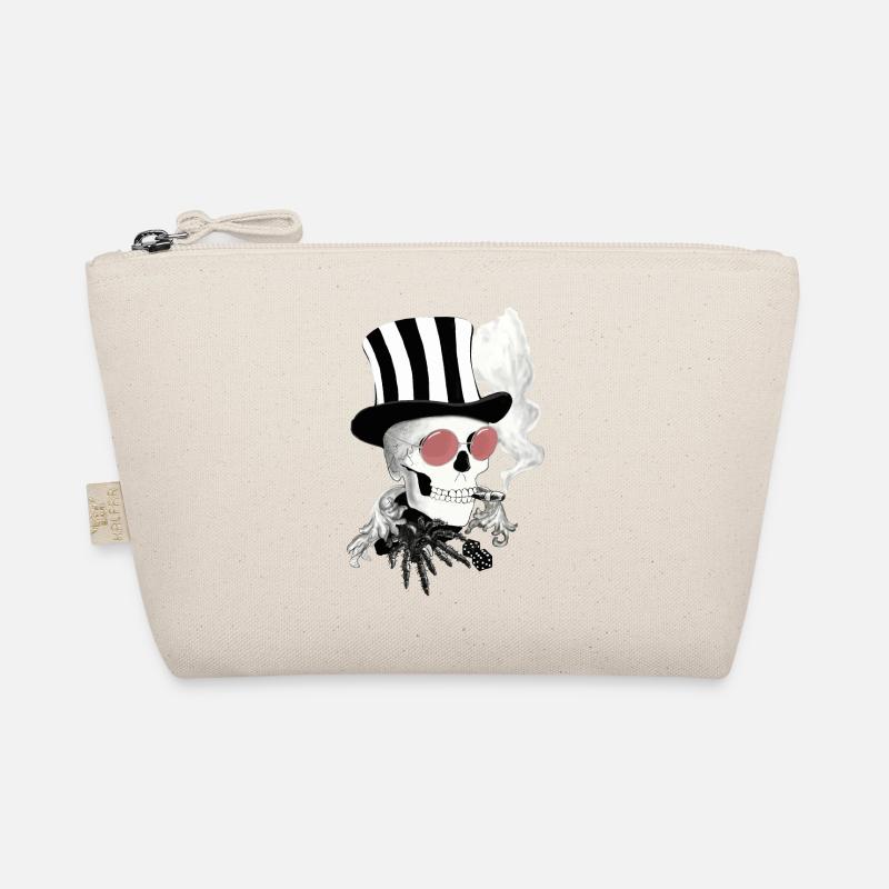 Skull mit rosa Sonnenbrille Bio-Täschchen