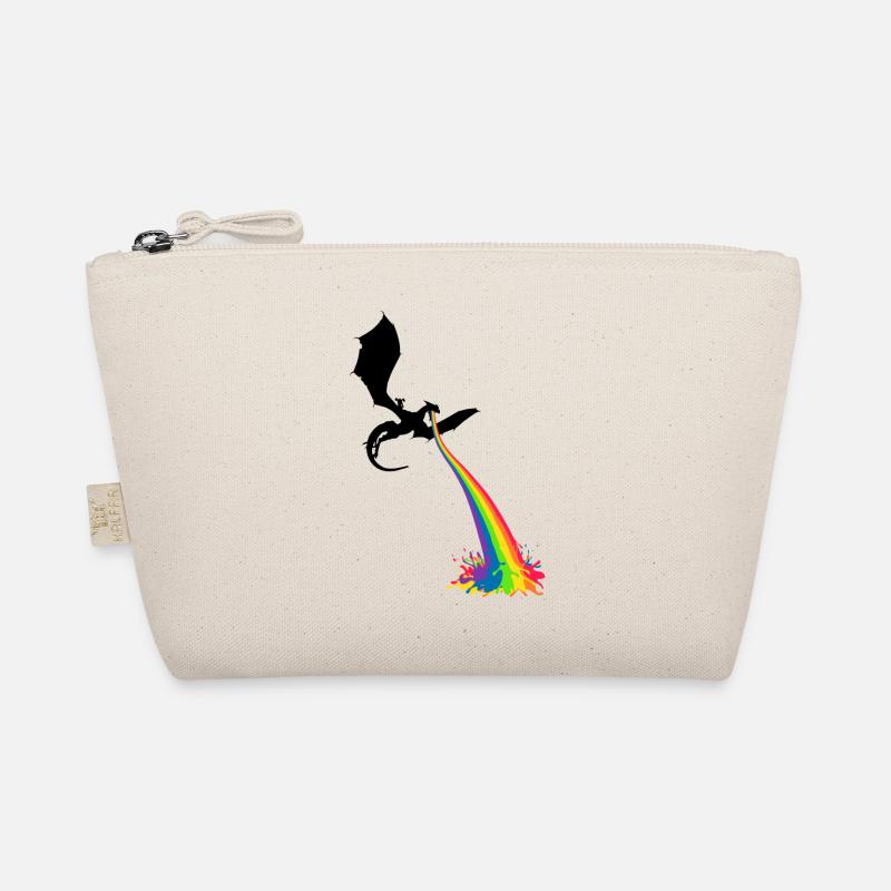 Regenbogen-Drache - Bio-Täschchen - Natur