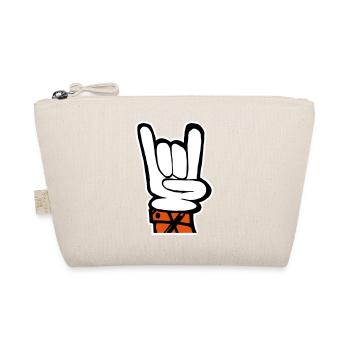 Hand rock french fork - Organic Pouch - nature - Front