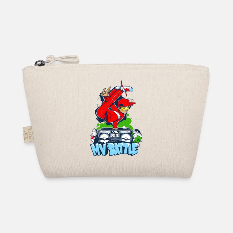Breakdance B-Boy Streetdance Design Hip Hop Dance - Organic Pouch - nature