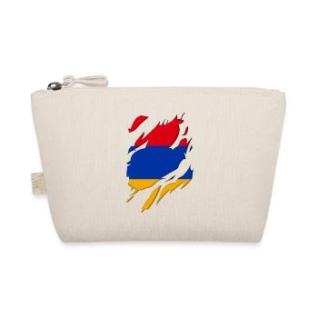 Armenia flag torn motif - Organic Pouch - nature - Front