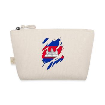 Motif déchiré du drapeau du Cambodge - Trousse biologique - nature - Devant