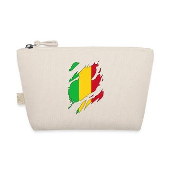 Mali flag torn motif - Organic Pouch - nature - Front
