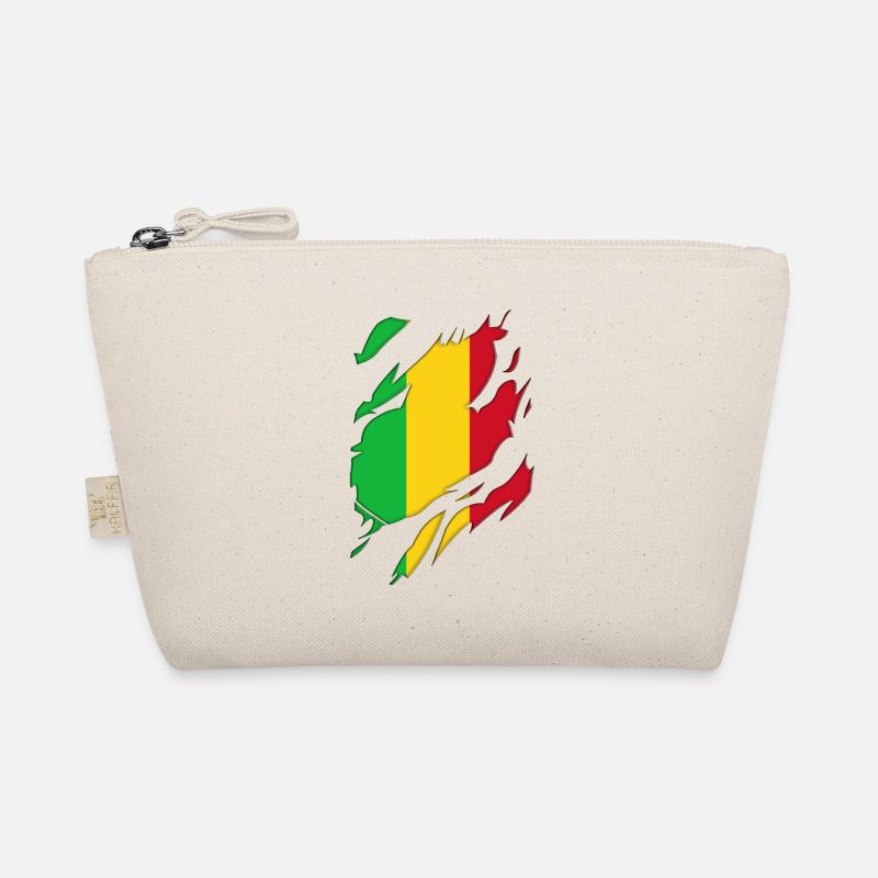 Motif déchiré du drapeau du Mali - Trousse biologique - nature