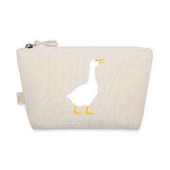 Laughing goose design - Organic Pouch - nature - Front