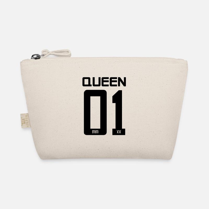 King - Queen Geschenk Geschenkidee Bio-Täschchen