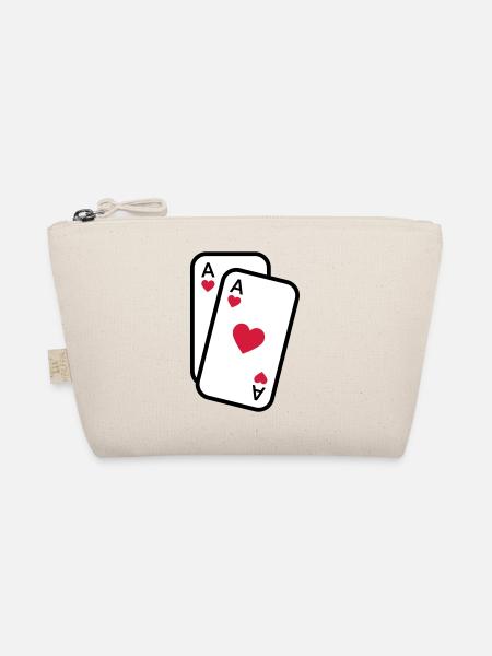 Cartes as de coeur cartes à jouer poker - Trousse biologique - nature - Devant