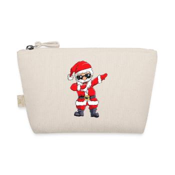 Dabbender Weihnachtsmann Dabbing Santa Geschenk - Bio-Täschchen - Natur - Vorne