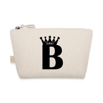 Letter B crown - Organic Pouch - nature - Front