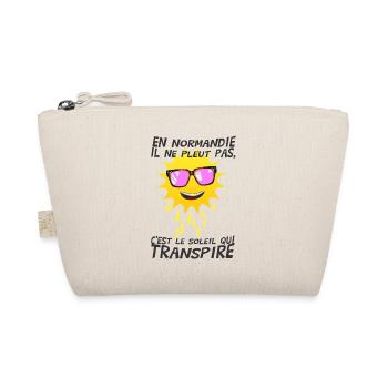 normandie soleil pleut pas transpire humour - Trousse biologique - nature - Devant