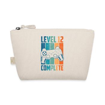 12. Geburtstag Jahre Level 12 Complete Geschenk - Bio-Täschchen - Natur - Vorne