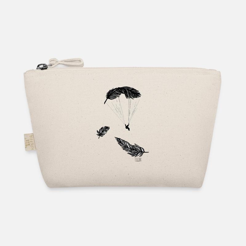 Paraglider sun love mountains spring Organic Pouch