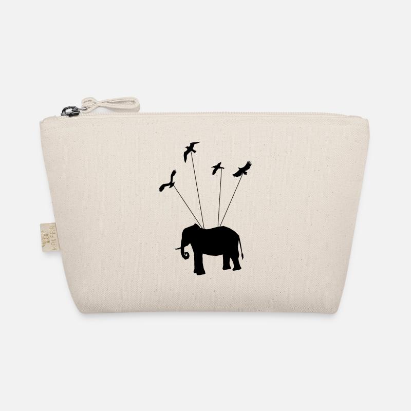 Elephant flying Organic Pouch