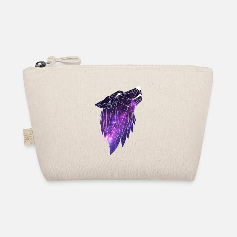 Geometry Galaxy Wolf Organic Pouch